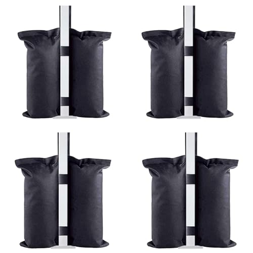 4er Set Pavillon Sandsäcke Pavillonstandfüße Zelt Gewichtete Füße Tasche Hochwertige Sandsäcke Standfuß 600D Oxford Stoff für Pavillon Gewichte Standsicherung
