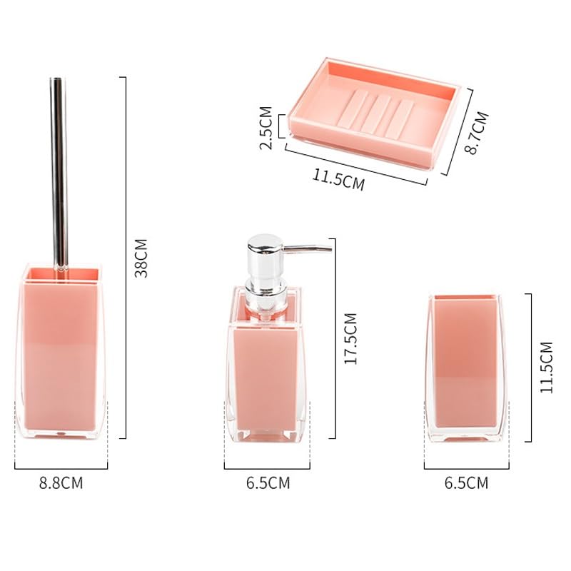 Ensemble de salle de bain carré accessoires distributeur gobelet - 6