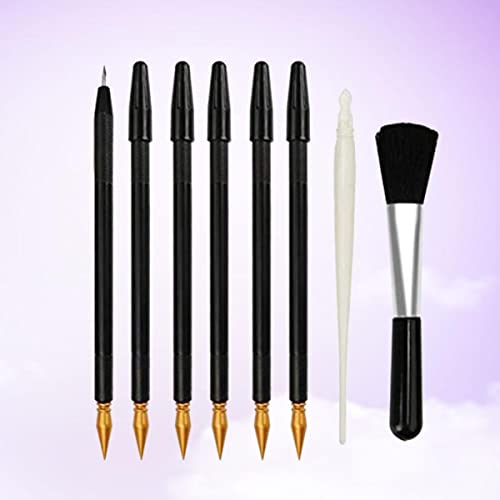 Anneome 8pcs Scratch Pen Multi-Functional Detail Repair Tools Dual Tips Comfortable Grip for Scratch Painting Art Projects and Creative Expressions - Thumbnail 7