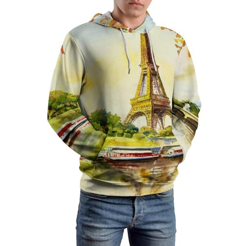 Sweat à capuche unisexe noir en taille S pull confortable à manches longues - 6