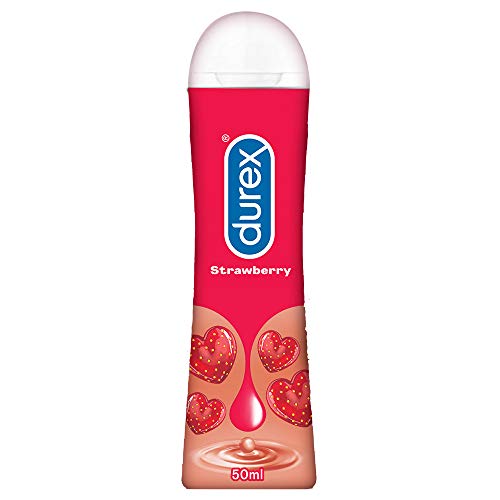 Image of Durex Play Lubricant Gel, Saucy Strawberry - 50 ml & Durex Mutual Climax Condoms - 10 Count