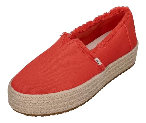 Reviews de Tenis Toms - los más vendidos. 46 TOMS Valencia - Zapatillas sin Cordones para Mujer, Rojo -, 25