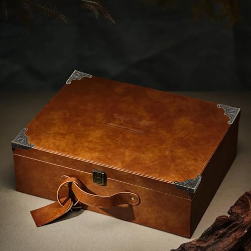 Image of 24Pcs Decorative Metal Box Corner Guard Protectors, 2.2 inch x 2.2 inch Antique Bronze Edge Covers for Furniture, Jewelry Boxes, Cabinets