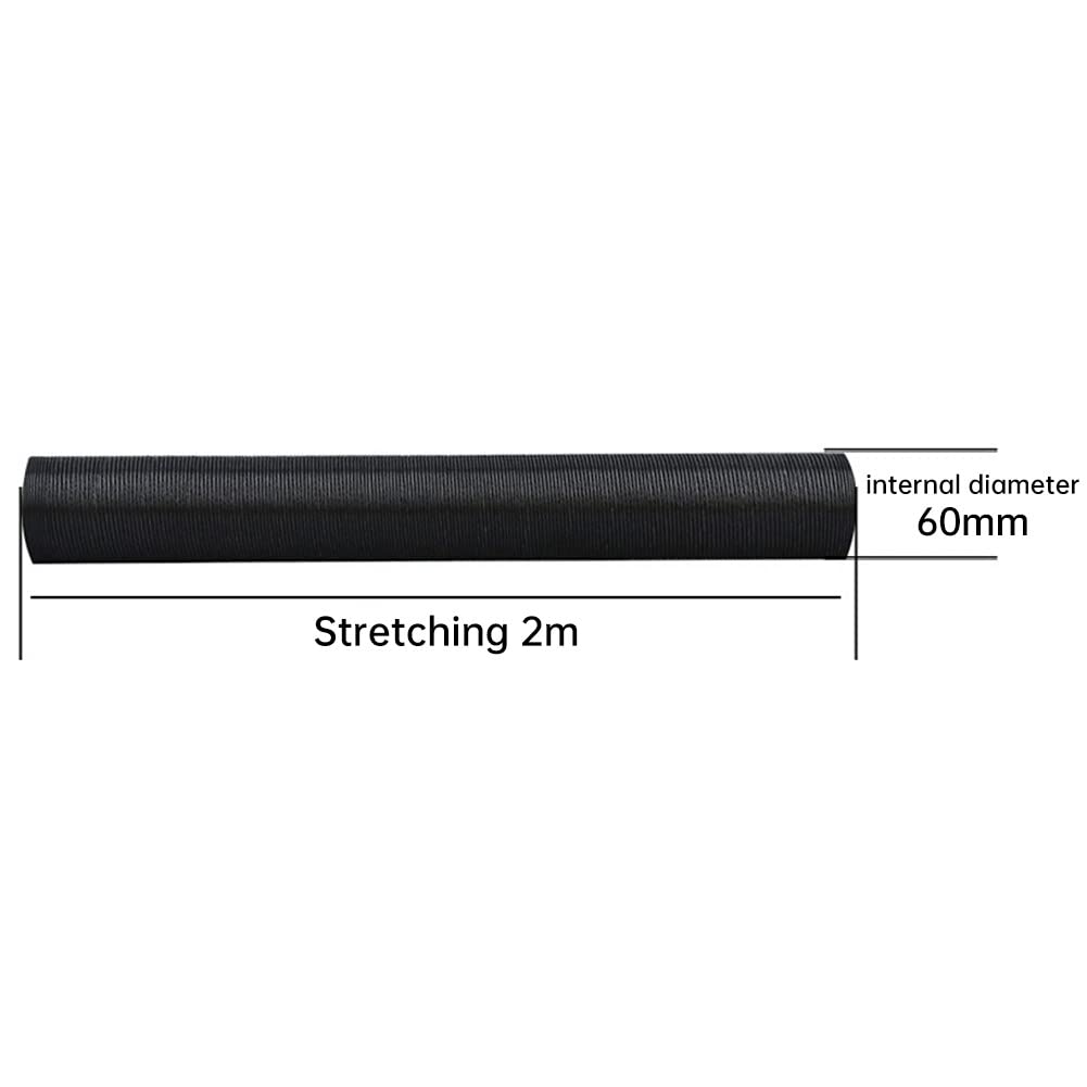 URFEDA ID 60 mm przewód grzewczy, akcesoria do ogrzewania postojowego, folia aluminiowa, wąż do wlotu powietrza, wąż odpowietrzający do samochodu, ogrzewanie rurowe, rura wylotowa ciepłego powietrza