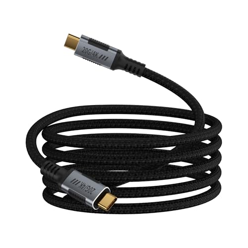 Image of 10FT USBC 3.2 Cable Compatible with Thunderbolt 3 Cable,Long USB C Data Transfer 20Gbps,Type C to Type C 240W Fast Charging,USB C 4K@120Hz Video Output for Monitor,Display,SSD,Dock,Hub.