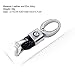 VILLSION 2Pack 100% Nuevo Cuero Genuino Coche Llavero Emblema Llave Auto Accesorios...