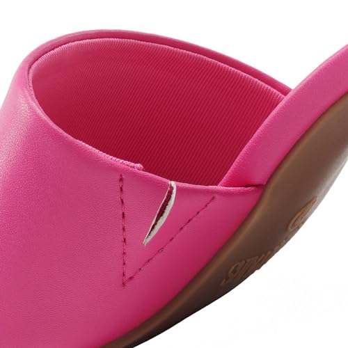Image of DREAM PAIRS Women's Square Open Toe Heels Sandals Low Block Chunky Heeled Sandals Slide Sandals Slip on Comfortable Casual Pumps Shoes