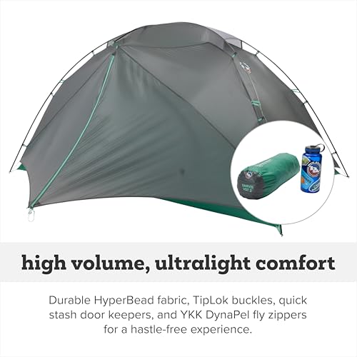 Carpa Big Agnes Sarvis VST para mochilero 3 estaciones ultraligera impermeable miniatura 5