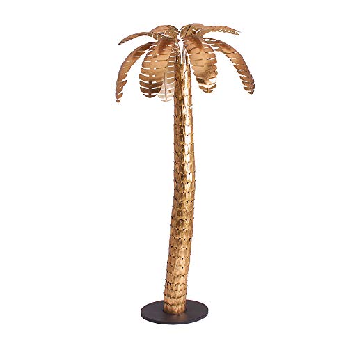 Lastdeco Figura Decorativa Palmera. Decoracion Hogar. Adornos para Salon. Diseño Exclusivo. Color Dorado. Estructura Metálica. Modelo Lucerna. 99 x 99 x 180 cm Cover