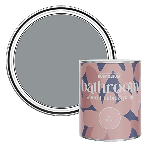 Rust-Oleum Grey Moisture Resistant Bathroom Wood and Cabinet Paint in Matt Finish - ANTHRACITE 750ML