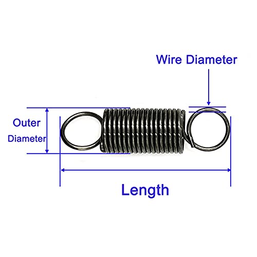 Resorte de extensión Sp300 en metal de 1.0mm a 1.5mm de diámetro 4
