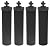 ITEHZTO Water Filter Silver Infused Replacement for Berkey® BB9-2® Black Purification Elements, Berkey® Gravity Filter System and Waterdrop® King Tank Gravity-fed System(Pack of 4)