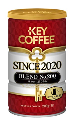 キーコーヒー Since 2020 Blend No.200 粉 (缶) 200g ×2袋