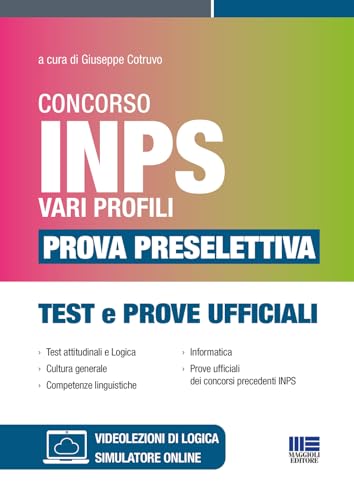 Concorso INPS 2024 - Vari profili - Prova preselettiva - Test e Prove Ufficiali