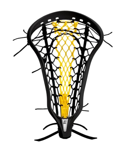 Epoch Lacrosse - Women's Lacrosse Head Purpose 10° Strung with Elite Runner Pro Pocket - Composite Injected Polymer Lacrosse Stick Head, Knot Lock Technology, Bottom Rail - Black