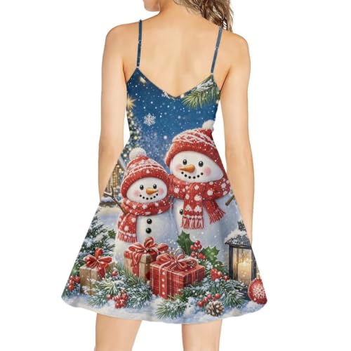 Image of Coloranimal Women's Summer Sleeveless Casual Swing Dresses with Loose Fit Beach Sundress