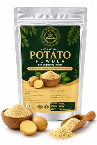 Image of Pure & Natural Potato Powder for Face & Skin No Chemicals No Artificial Color Ideal For Skin Brightening Cleansing & Tan Removal (150gm)