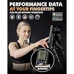 GMWD Indoor Rowing Machine for Home, Adjustable Air Resistance, Performance Monitor, Ergonomic Comfort Seat, Device Holder & Easy Storage, Lava Flow Series - Image 5