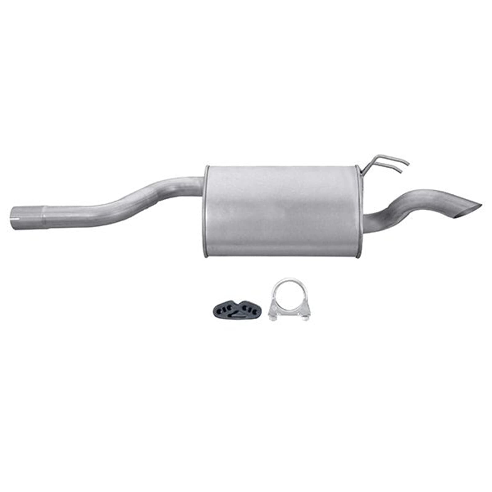 HELLA 8LD 366 029-401 Tłumik końcowy - Easy2Fit® Kit - z tyłu - jednoczęściowy - Komplet z elementami do montażu