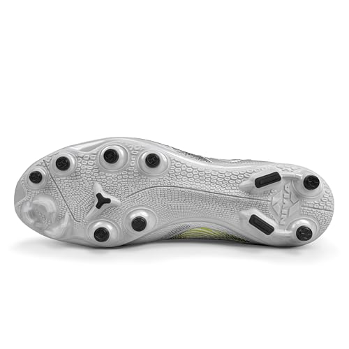 Image of Nivia Ashtang 3.0 Football Studs for Men, TPU Fusion with 3D Embossing Upper, Dual Color High Shear TPU Sole, Ideal for Firm Ground Grass
