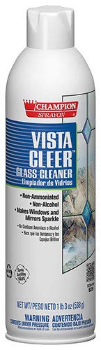 Chase Products Co Vista Cleer Window and Glass Cleaner Without Ammonia, Case of 12 (20 oz.) Cans,white,C5155