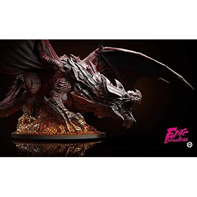 Epic Encounters: Lair of The Red Dragon RPG Fantasy Roleplaying Tabletop Game with Huge Boss Miniature, Double-Sided Game Mat, Game Master Adventure Book with Monster Stats, 5E Compatible