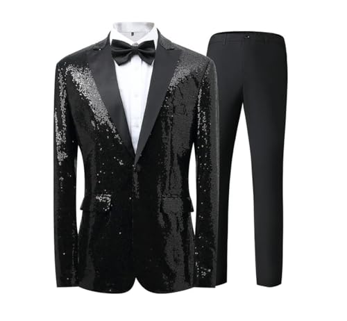 Men's Casual Business Suit - Solid Color 2-Piece Jacket