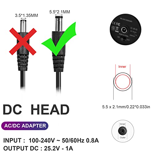 24V~25.2V 1A Massage Gun Charger For 24V Muscle Massage Gun #TOP1