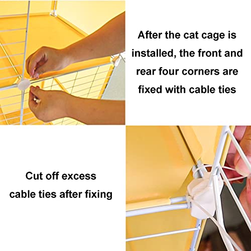 Cage cochons d'Inde pliable portable grand format pour chat avec tapis résine - 3