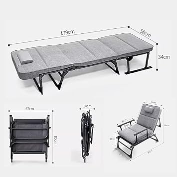 Folding bed Couch with Pull Out Bed 3 in 1 Multi Function Folding Ottoman Couch Bed with Adjustable Backrest Modern Convertible Chair for Apartment Office