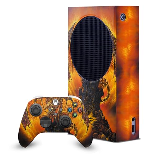 Protéger sa Xbox Series S contre les rayures avec le skin Ed Beard Jr dragon de feu