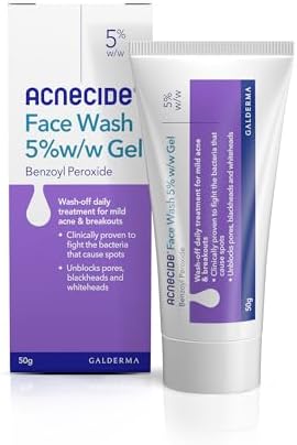 Acnecide Face Wash Gel 5% Benzoyl Peroxide 50g