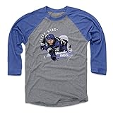 500 LEVEL Brandon Hagel 3/4 Sleeve T-Shirt (Baseball Tee, XXX-Large, Royal/Heather Gray) - Brandon Hagel Tampa Bay Dots WHT