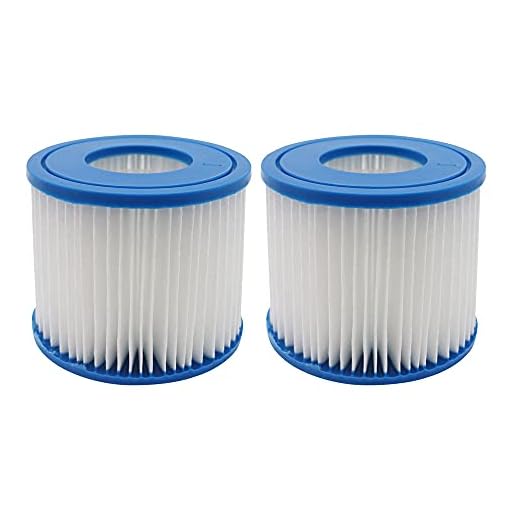 Dammsugare tillbehör Storlek □ Byte Filterpatronpassning För Bestway □ Flödesclear Fit för Lay-Z-SPA (Color : 2PCS)