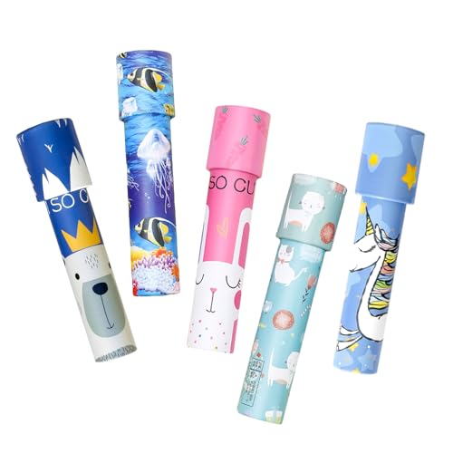 ARTGHJL 5 Stück Klassisches Kinder Kaleidoskope Set