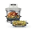Ninja Crispi Pro 6-in-1 Glass Air Fryer | 6qt & 2.5qt Glass Containers with Storage Lids | Non-Toxic | Meal Prep, Microwave, Freezer & Dishwasher Safe | Air Fry, Bake & More | Bone | AS101CLG