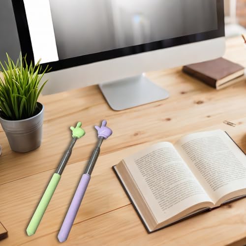 Jiujuda9 10 Stück Zeigestab Ausziehbarer Zeigestab Finger Bunte Zeigefinger Stab, Teleskop Lehrer Zeiger, Fingerform Zeigestock für Unterricht Vorträge Klassenzimmer Lesungen Lehrerbedarf