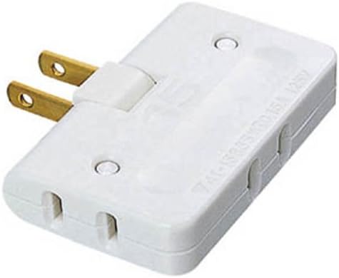 【2003年モデル】ELECOM 電源タップ 両サイド+下方向 3個口 ホワイト T-TR3WH