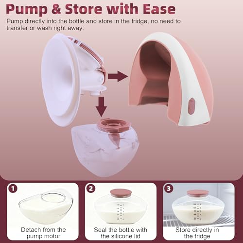 Image of Pump Bottles Compatible with M9-6 Pack 150ml Breastmilk Storage Containers, Electric Breast Pump Replacement Kit, Breast Pump Parts for Breastfeeding Moms