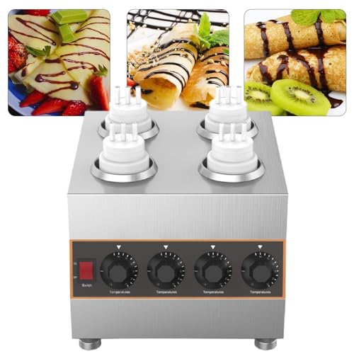 Chauffe-fromage électrique de comptoir avec 4 bouteilles à sauce de 220V - 2