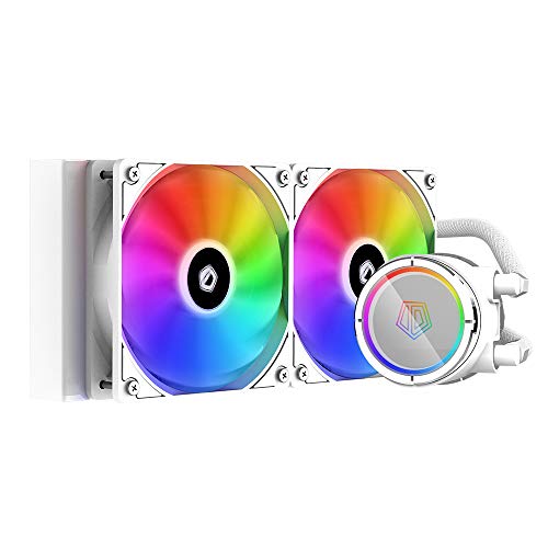 ID-COOLING ZOOMFLOW 240X Snow CPU Water Cooler 5V Addressable RGB AIO Cooler 240mm