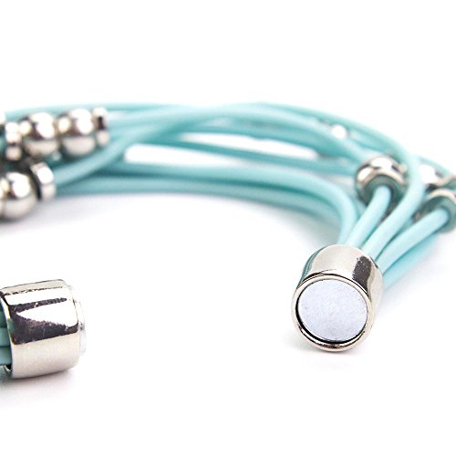 Looklove Womens Jewelry Multiple Bands With Bead Accents, Turquoise Bracelet #TOP4
