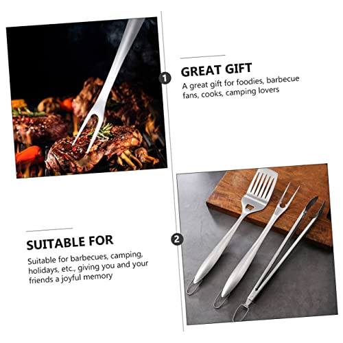 Set de utensilios para parrilla en acero inoxidable miniatura 5