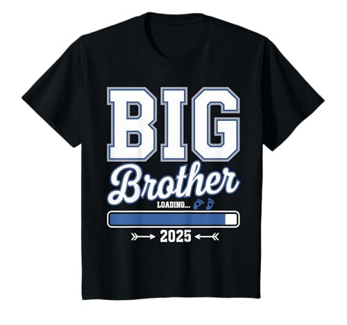 Niños Big Brother - Camiseta para niños pequeños 2025 promocionada a hermano mayor Camiseta