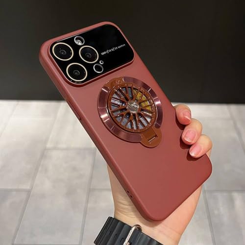 Étui magnétique iPhone 14 Pro Max avec support rotatif et protection d'objectif