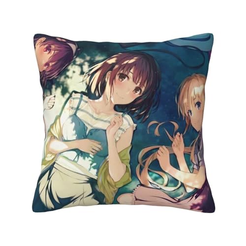 冴えない彼女の育てかた (1) ッションカバー 抱き枕カバー 装飾枕カバー 座布団カバー グッズ ギフト アニメグッズ 着脱簡単 洗える ソファ背当て 両面プリント かわいい おしゃれ 車やソファー 40x40cm