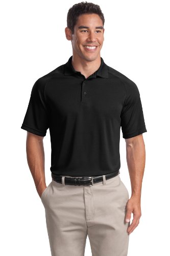 SPORT-TEK Dry Zone Raglan Polo XL Black