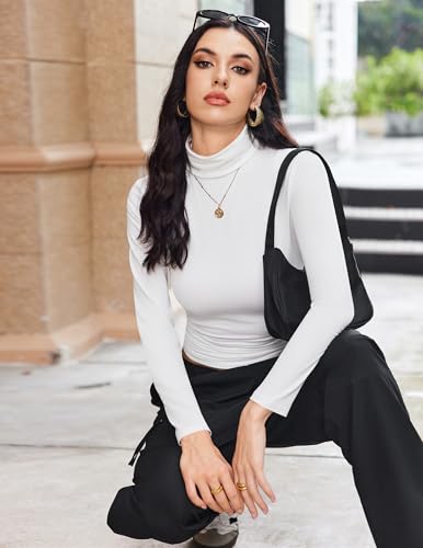 Turtleneck Tops for Women Long Sleeve Base Layer Thermal Underwear Shirts - image 3
