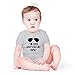 AW Fashions I'm Cool Just Like My Papa Baby Bodysuit Funny Cute Adorable Infant Romper Outfit Boys Girls (12 Months, Sports Grey)
