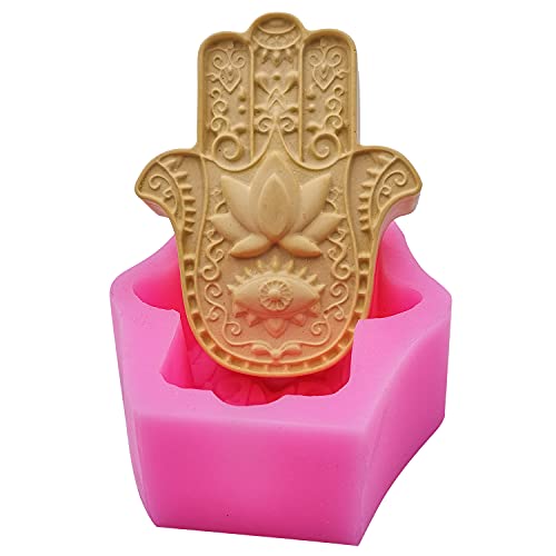 Redxin Hand of Fatima Silicone Soap Mold Candle Mold for Handmade Soap Making Candle Making DIY Craft Making Chocolate Candy Cake Making